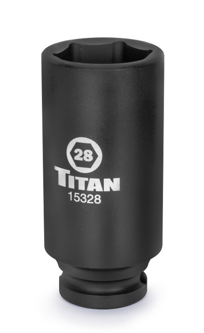 28 mm 1/2 in. Drive 6 pt. Axle Nut Socket