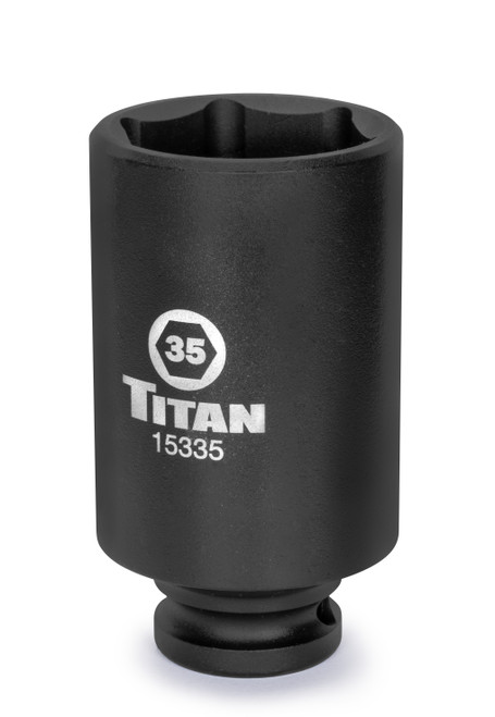 35 mm 1/2 in. Drive 6 pt. Axle Nut Socket
