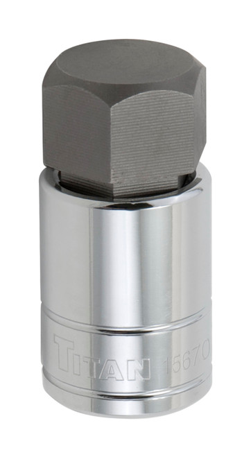 1 in. 1/2 in. Drive Hex Bit Socket
