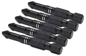 5 pc. 2 in. PH2 Impact Bit Set
