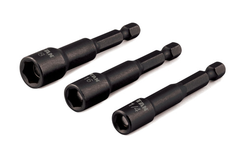 3 pc. 1/4 in. Shank Magnetic Nut Setter