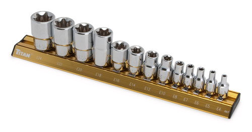 13 pc. Ensemble de sockets E-Star