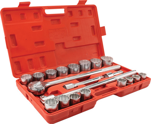 PG138 - 21-PC 3/4" DRIVE 12 PT. METRIC SOCKET SET, 19MM-50MM
