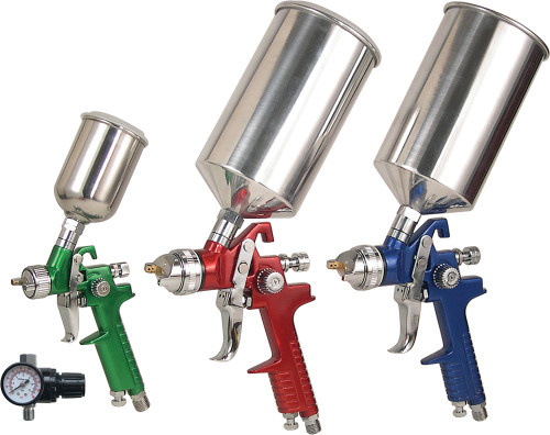 4 PC. HVLP TRIPLE SETUP SPRAY GUN KIT