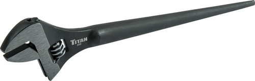 PG172 - 8" LONG ADJUSTABLE CONSTRUCTION WRENCH WITH TAPERED HANDLE, 1-1/8" OPENING