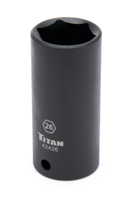 26 mm 1/2 in. Drive 6 pt. Metric Impact Socket