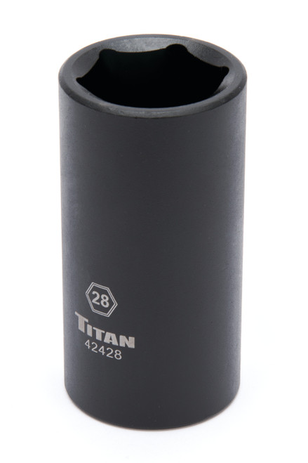 28 mm 1/2 in. Dr. 6pt Deep Impact Socket