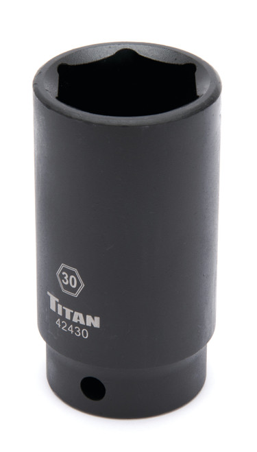 30 mm 1/2 in. Drive 6 pt. Metric Impact Socket