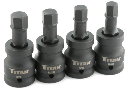 4 pc. 3/4 po. SAE Impact Jumbo Hex Bit Socket Set