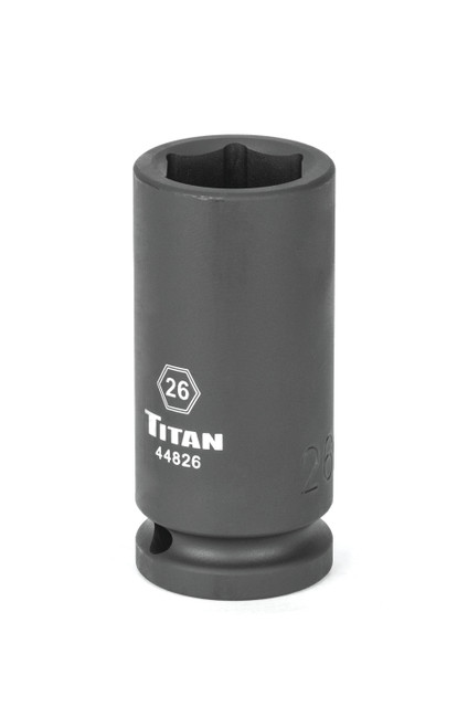 26 mm 3/4 dans. Lecteur 6 pt. Prise d’impact profonde