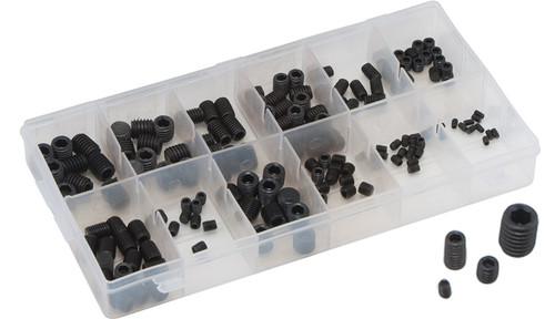 PG292 - ASSORTIMENT DE VIS HEXAGONALES MÉTRIQUES DE 160 PIÈCES