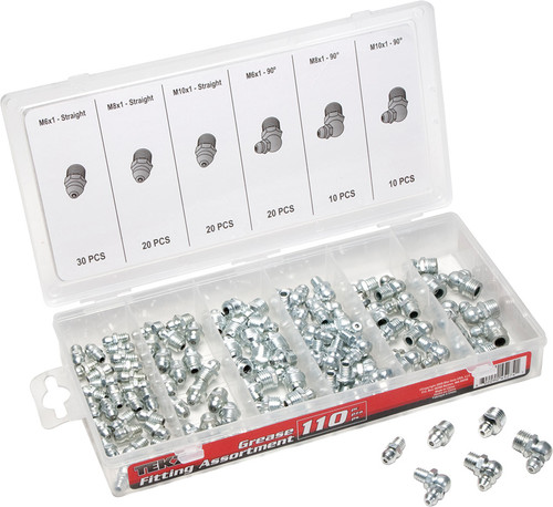 PG282 - ASSORTIMENT DE GRAISSE MÉTRIQUE DE 110 PIÈCES