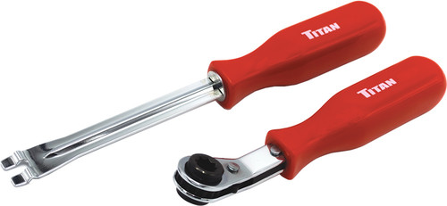 PG344 - 2-PC. MERITOR BRAKE SLACK ADJUSTING FORK-END TOOL AND 5/16" DOUBLE SQUARE RATCHET WRENCH KIT