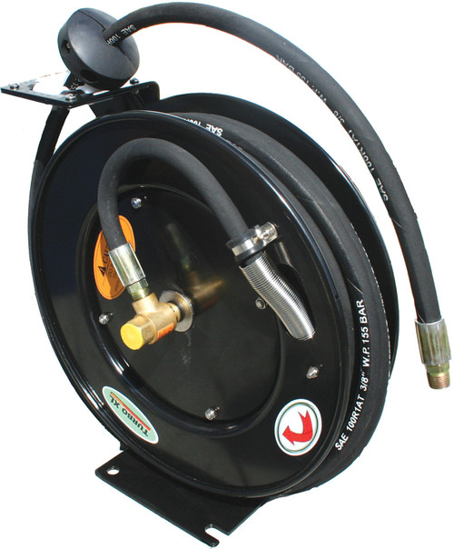 PG255 - HIGH PRESSURE HOSE REEL FOR OIL & GREASE, 4000 PSI, 3/8" X 65 FT.