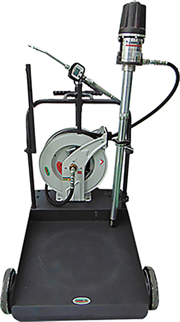 PG270 - 5:1 OIL PUMP KIT WITH CART, 50 FT. HOSE REEL & DIGITAL OIL NOZZLE, 205L CAPACITY, 40L/MIN (10.5 GPM)