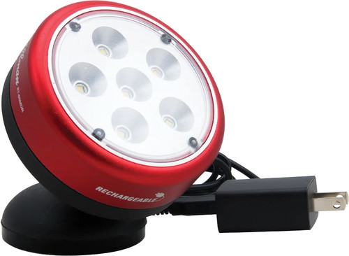 PG417 - 500/200 LUMENS 6 SMD LED RECHARGEABLE ROTATING MAGNETIC WORK LIGHT