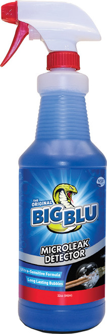 PG19 - DÉTECTEUR MICRO DE FUITES BIG BLUE ORIGINAL À PULVÉRISATION, SÉCURITAIRE POUR TOUT GAZ, 0,946 ML