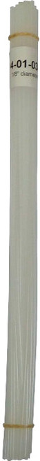 PG296 - POLYETHYLENE ROD (LDPE), 1/8" DIAMETER, 30 FT., NATURAL