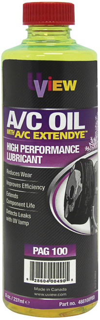 PG22 - PAG 100 OIL - 8 OZ. BOTTLE WITH A/C EXTENDYE