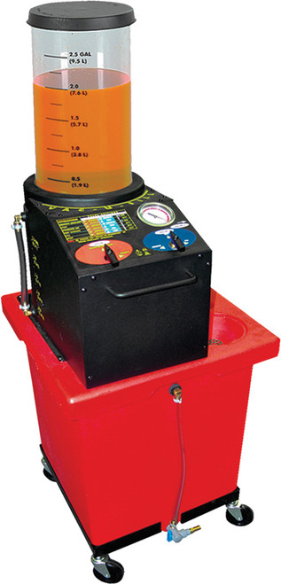 Vacufill™ Unit: Air operated coolant exchange unit.