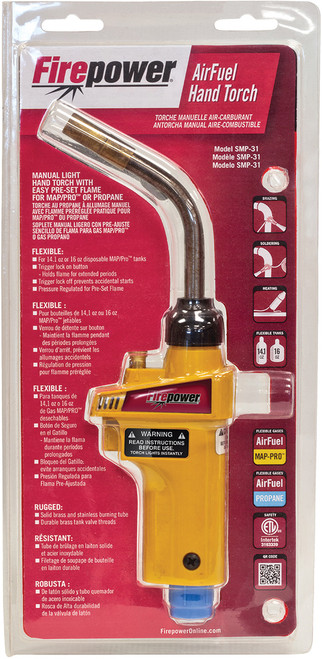 AIRFUEL SELF IGNITING HAND TORCH, PRE-SET FLAME – PROPANE/MAP-PRO™
