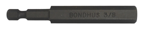BONDHUS 3/8 X 3" HEX END POWER BIT