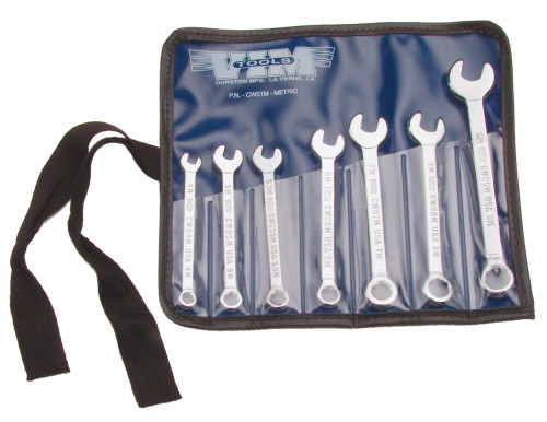 Metric comb. wrench Set 7 Pcs  4mm-9mm, tool roll