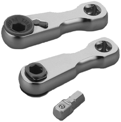 PG140 - 2" LONG DUAL DRIVE RATCHET, 1/4" DRIVE