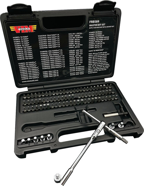PG170 - 89-PC MASTER BIT SET WITH 1/4" FLEX RATCHET