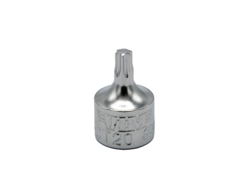 T20 - 1/2 CUT Torx Driver, 1/4 " carré lecteur, 3/4 " OAL, acier S2