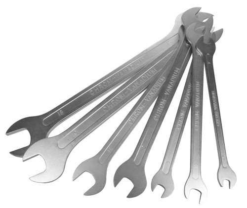 Clé plate métrique 14MM X 15MM, extrémité ouverte, conception plate mince Clé plate métrique 14MM X 15MM, extrémité ouverte, conception plate mince
