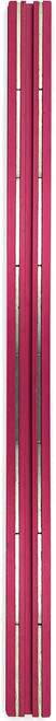 PG207 - 16 » RED MAGRAIL TL, RAIL MAGNÉTIQUE, SANS MONTANTS – 3/16 » DE HAUTEUR X 1 » LARGE