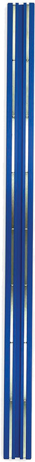 PG222 - 20" BLUE MAGRAIL TL, MAGNETIC TRACK, NO STUDS – 3/16" TALL X 1" WIDE