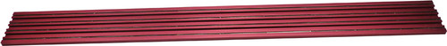 PG207 - 12 » MAGRAIL ROUGE DOUBLE LARGE TL, VOIE MAGNÉTIQUE, SANS MONTANTS – 3/16 » DE HAUT X 2 » LARGE