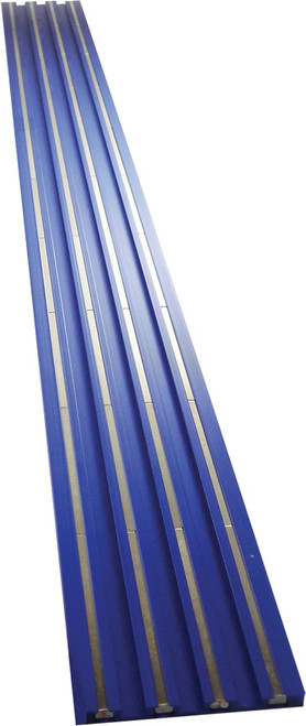 PG224 - 20" BLUE DOUBLE WIDE MAGRAIL TL, MAGNETIC TRACK, NO STUDS – 3/16" TALL X 2" WIDE