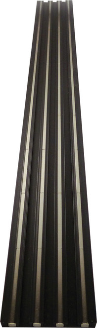 PG207 - 20" BLACK DOUBLE WIDE MAGRAIL TL, MAGNETIC TRACK, NO STUDS – 3/16" TALL X 2" WIDE