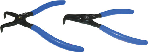 PG200 - SNAP RING BENT PLIERS SET, 7" OAL, 1.8M (.071") HARDENED TIPS