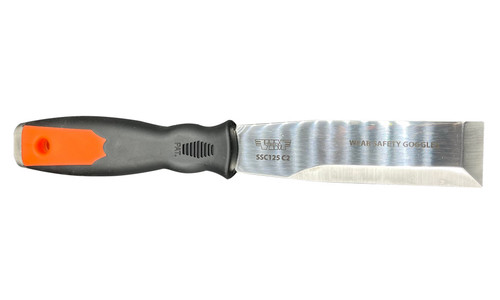 Grattoir frappant en acier inoxydable, biseau double de 1,250 " de large