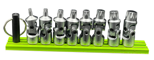 Universal Joint XZN Triple Square Driver Set, 6Pc, 1/4 " sq. drive