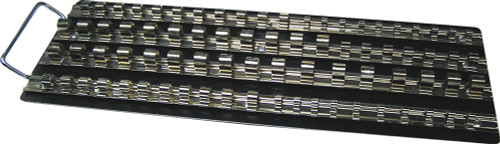 PG220 - SOCKET TRAY, 4 RAILS, 1/4, 3/8 ,1/2" CLIPS, 6" X 18"