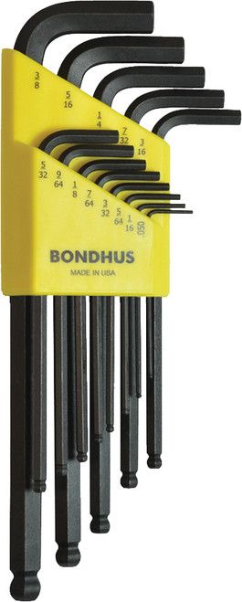PG160 - 13-PC INCH BALL END L-WRENCH SET, LONG LENGTH