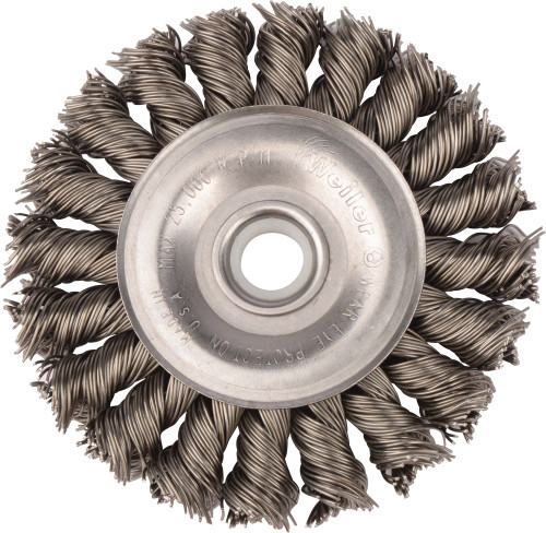 PG115 - Roue métallique à nœud torsadé standard de 3 po, remplissage en acier de 0,014 po, alésage de 1/2 po à 3/8 po - Identique à Anderson 13523