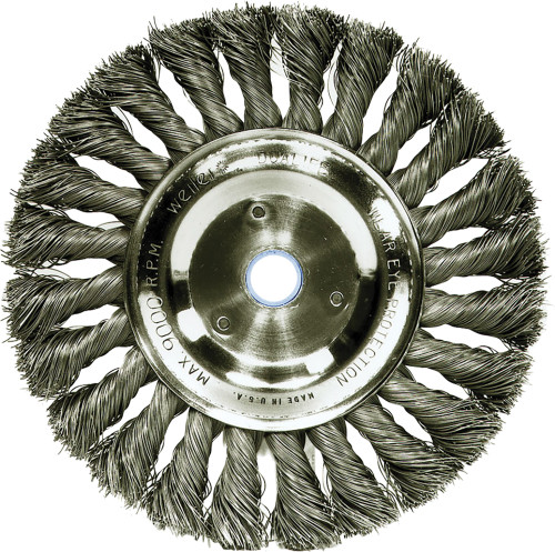 PG113 - ROUE À NŒUDS TORSADÉS STANDARD DE 6 », REMPLISSAGE EN ACIER DE 0,0118 », TROU D’ARBRE DE 5/8 »-1/2 » - IDENTIQUE À ANDERSON 13664