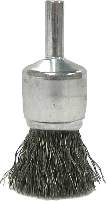 PG113 - 3/4" CRIMPED WIRE END BRUSH, .020" STEEL FILL