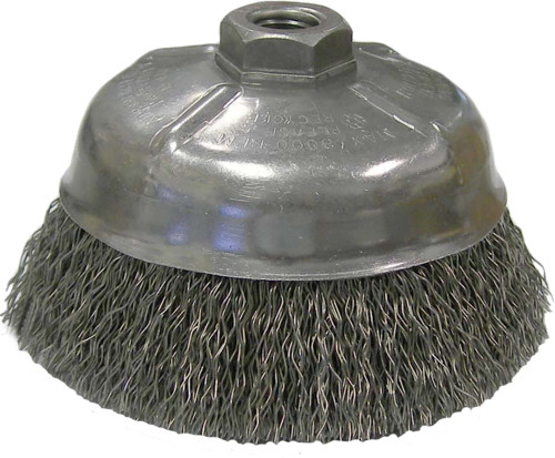 PG113 - BROSSE EN FIL DE FER SERTISSÉ DE 5 », REMPLISSAGE EN ACIER DE 0,020 », ÉCROU 5/8 »-11 UNC - IDENTIQUE À ANDERSON 10285