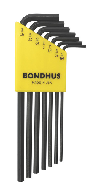 BONDHUS 7 PC HEX KEY SET 5/16-3/16