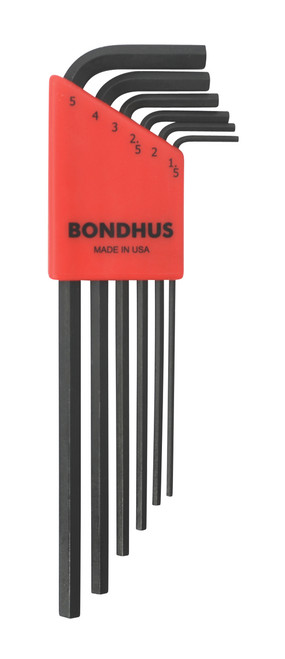 BONDHUS 6 PC 1.5-5MM HEX KEY SET
