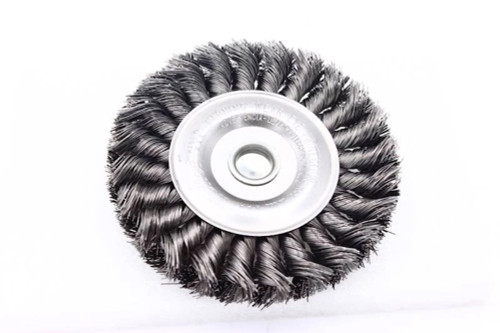 4 ". ROUE EN FIL DE NŒUD MONTÉE SUR LA TIGE, .014 IN. REMPLISSAGE EN ACIER, 1/4 ". STIM