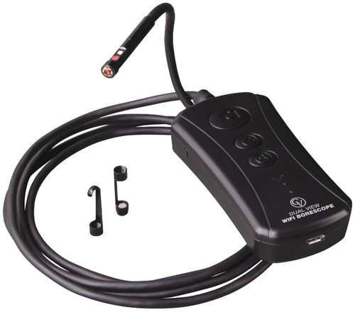 PG55 - ENDOSCOPE WIFI DOUBLE VUE, CAMÉRA DE 6 MM, CÂBLE DE 58 PO