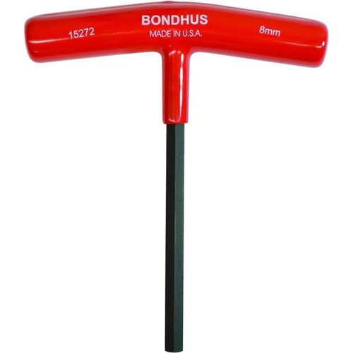BONDHUS 8MM X 6" POIGNÉE HEXAGONALE EN T